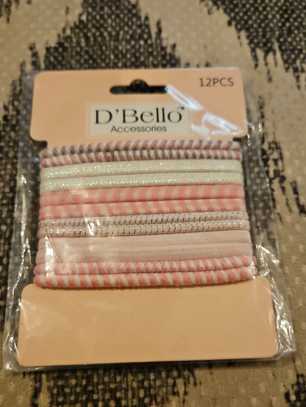 Kids Pink & White Hair Tie Set
